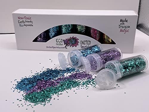 Unicorn Sparkle Association Chunky Biodegradable Eco Glitter for Crafts, Art, Makeup–Great for Kids and Fair Trade Too!