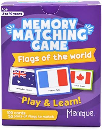 Menique, Flags of The World, Memory Matching Game