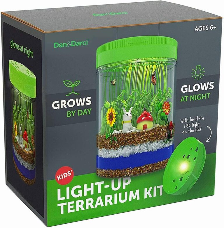 Light-Up Terrarium Kit for Kids – STEM Science Kits – Gifts for Kids – Educational DIY Kids Toys for Boys & Girls – Crafts Projects Ideas for Ages 6 7 8-12 Year Old Age (New Version)