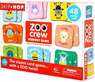 Skip Hop Toddler Memory Game, Zoo Crew