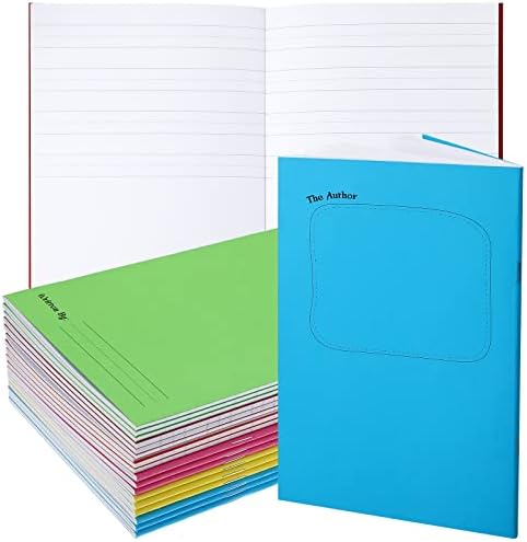 Blank Books for Kids to Write Stories Lined Blank Notebooks for Kids Paperback Books for Journaling Story Lined Paperback Books for Journaling Writing Arts Crafts Children, 5.5 x 8.3 in (18 Pcs)