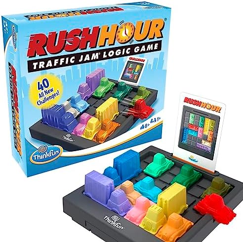 ThinkFun Rush Hour Traffic Jam Brain Game and STEM Toy for Boys and Girls Age 8 and Up – Tons of Fun With Over 20 Awards Won, International seller for Over 20 Years