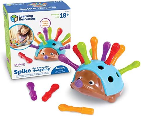 Learning Resources Spike The Fine Motor Hedgehog – Toddler Learning Toys, Fine Motor and Sensory Toys for Kids Ages 18+ Months, Montessori Toys,Educational Toys for Toddlers