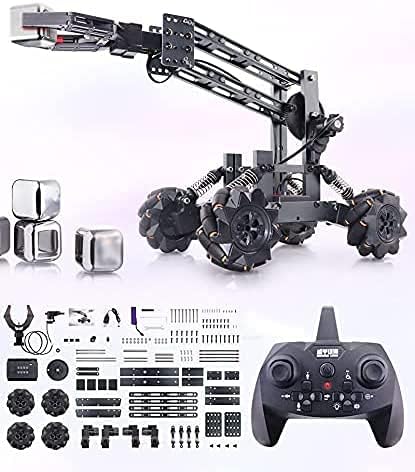 Smart Robot Arm Kit,2-in 1 Science Kits with 4-DOF Robotic Car,Electronic Programming DIY Toy for Kids Ages 8+,Promotes STEM Interest in Science,Technology,Best Birthday Gifts for Boys/Girls.