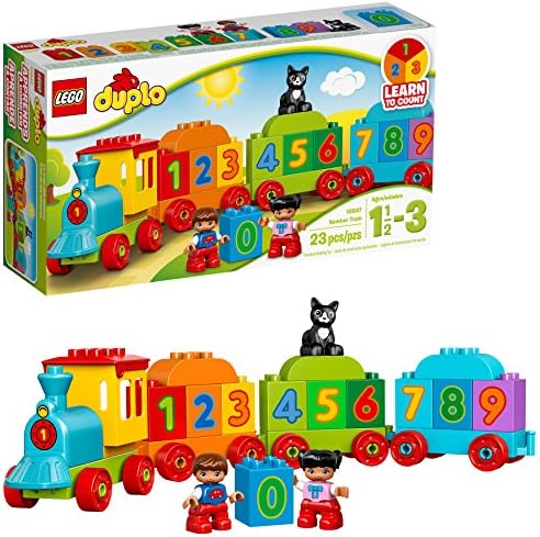 LEGO DUPLO My First Number Train 10847 Learning and Counting Train Set Building Kit and Educational Toy for 2-5 Year Olds (23 Pieces)