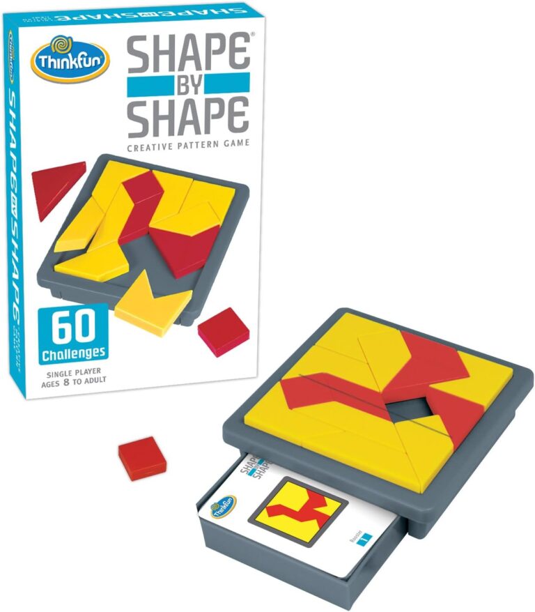 ThinkFun Shape by Shape Creative Pattern Logic Game For Age 8 to Adult – Learn Logical Reasoning Skills Through Fun Gameplay