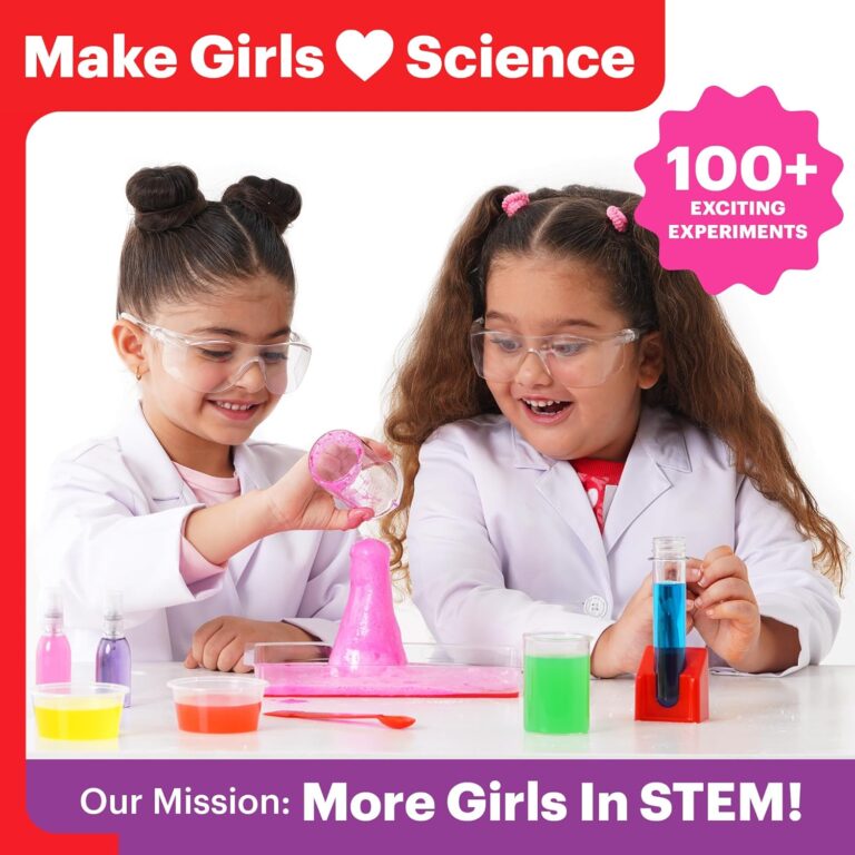 Doctor Jupiter Girls First Science Experiment Kit for Kids Ages 4-5-6-7-8| Birthday Gift Ideas for 4-8 Year Old Girls| STEM Learning & Educational Toys