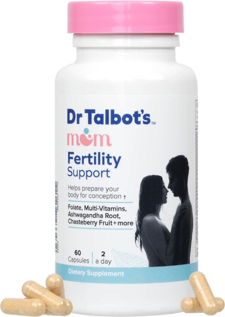 Dr. Talbot’s Mom Fertility Support Multi-Vitamins – Aids Ovulation and Prepares Body for Conception – 60 Capsules