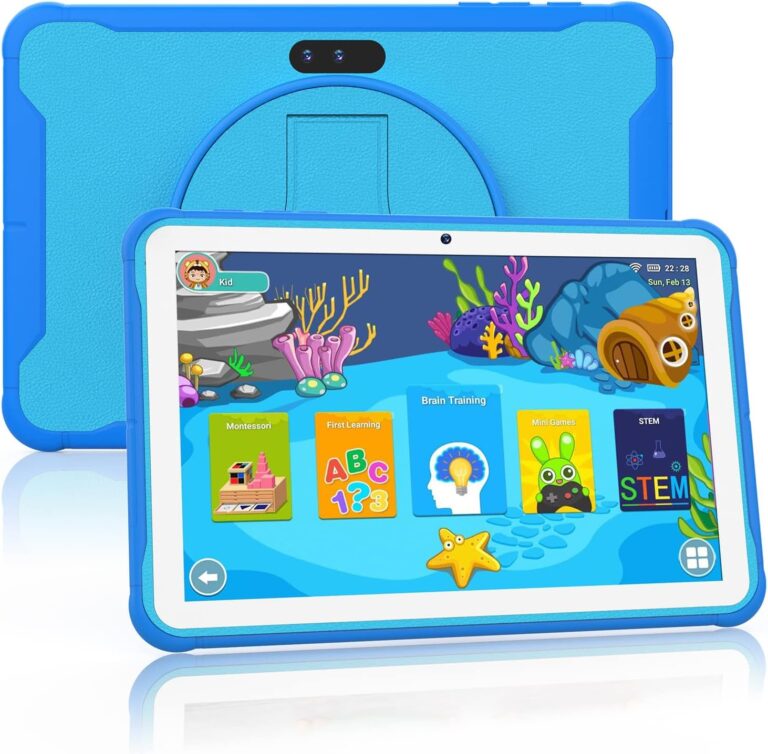 okulaku Kids Tablet 10.1 inch Android Toddler Tablet 32GB Tablet for Kids APP Preinstalled & Parent Control Kids Learning Tablet WiFi Camera YouTube tablet for boys girls