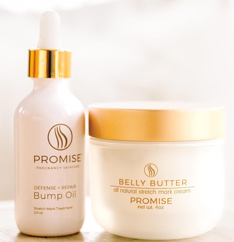 Promise Pregnancy Skin Care Set for Strech Marks, Scars and Dry Skin, Vegan, Non-Toxic, Set