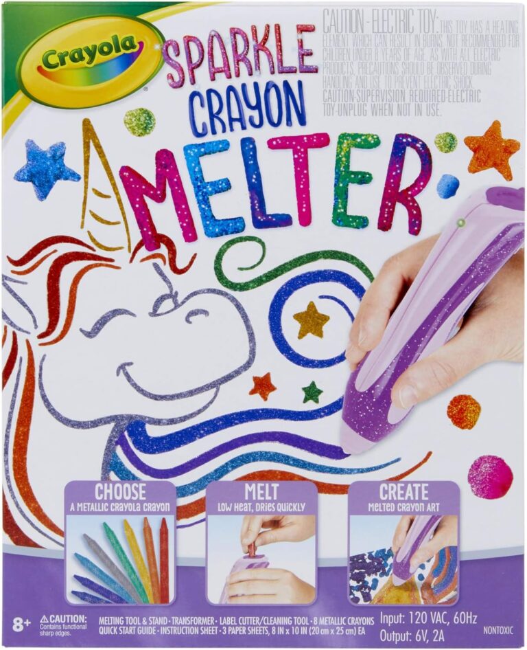 Crayola Crayon Melter Glitter, Crayon Melting Art, Gift for Kids, Ages 8, 9, 10, 11, Multi