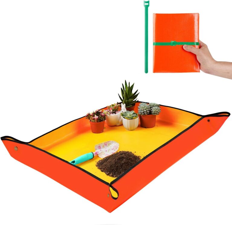 Large Repotting Mat for House Plants Transplanting and Potting Soil Mess Control, Unique Gardening Gifts for Women & Men Mom Birthday Gift Plant Lover Gifts Plant Lady Gifts