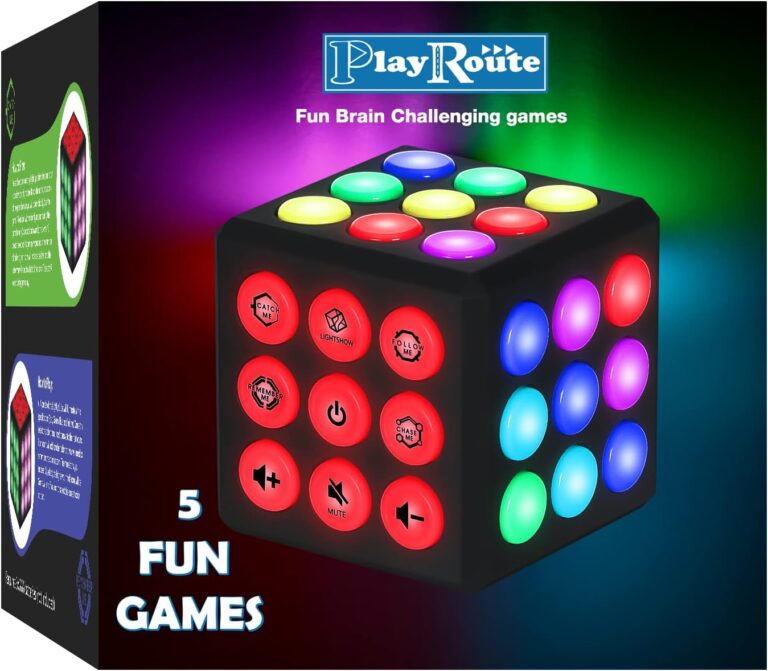 Electronic Brain & Memory Game Cube – Fun Toy Gift Ideas for Ages 6-12+ Year Old Boy & Girl – Cool Toys for Boys and Girls – Handheld Games Gifts for Kids and Teens