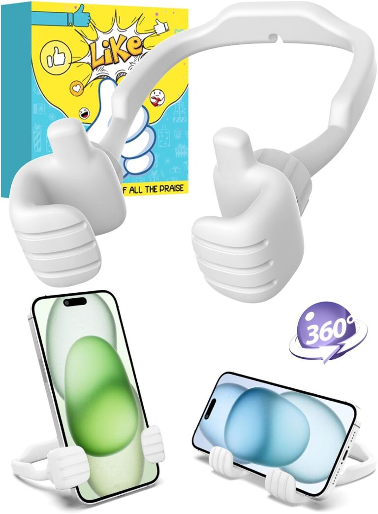 Stocking Stuffers for Men Women Teens Kids Gifts for Men Christmas: Thumbs Up Lazy Phone Stand Holder Funny Gadgets Teenage Boys Girls Dad Father Mother Mom Husband Wife Adults