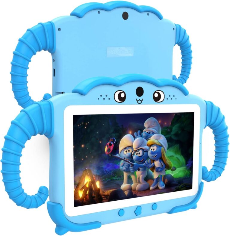 Kids Tablet 7 inch Tablet for Kids Toddlers Tablet with Case WiFi Dual Camera, Kids Android Learning Tablet Kids Software Installed 32GB 64GB Expanded Childrens Tablet Parent Controls for Boys Girls