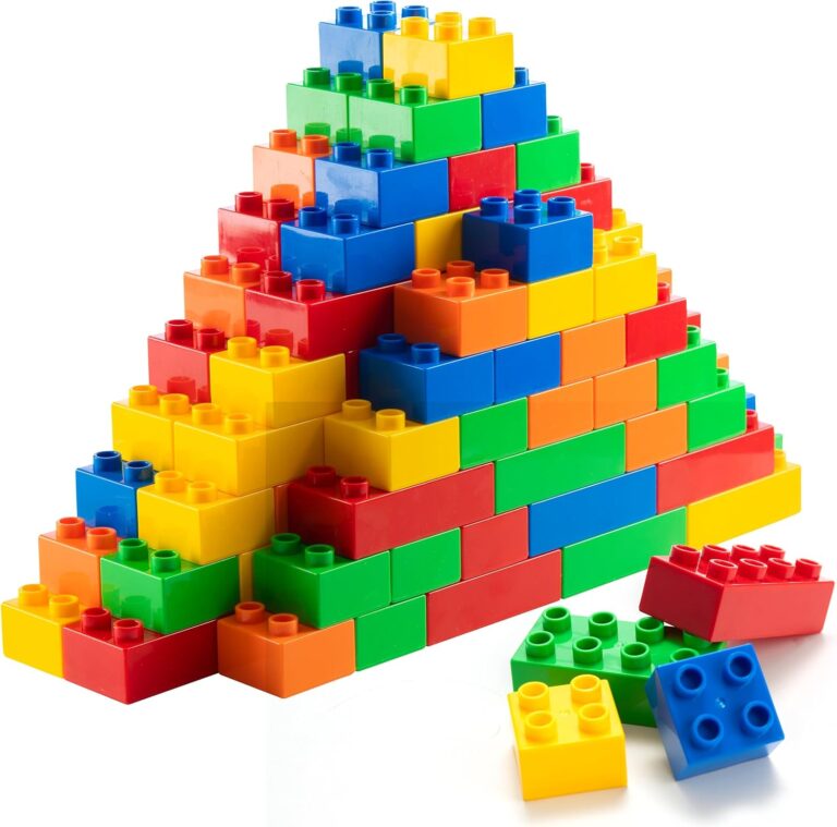 PREXTEX 100-Piece Mega Building Blocks Set – Compatible with Major Brands, For Ages 1-5