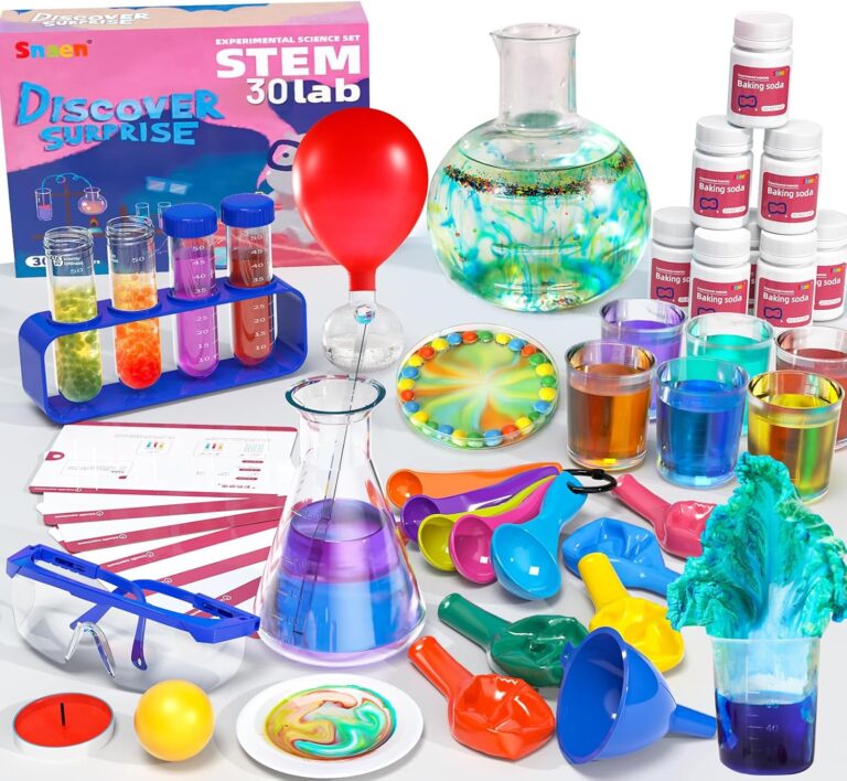 SNAEN Science Experiments Science Kit for Kids, DIY STEM Educational Learning Scientific Tools for 3 4 5 6 7 8 9 10 11 Years Old Boys Girls Kids Toys Gift