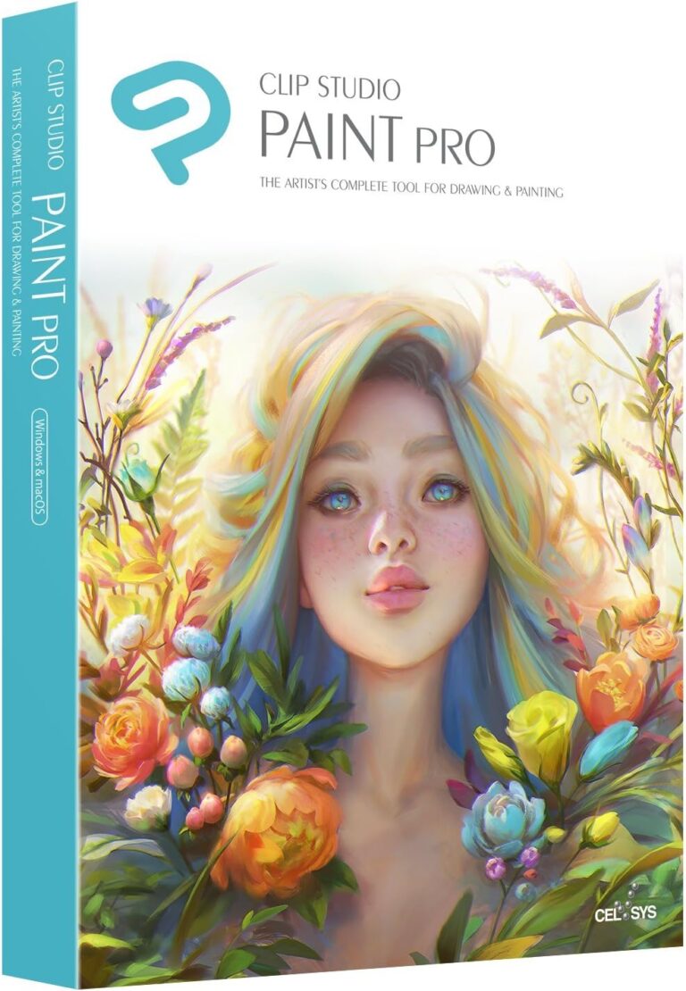 CLIP STUDIO PAINT PRO – Version 1 – Perpetual License – for Microsoft Windows and MacOS