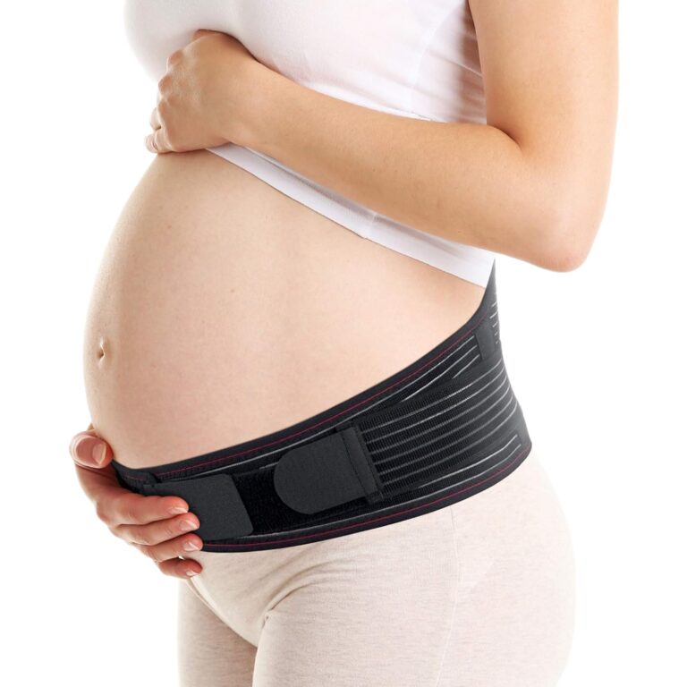 ORTONYX Maternity Support Belt – Back, Pelvic, Hip, Abdomen, Sciatica Pain Relief – Belly Band for Pregnant Women- L/XXL Black