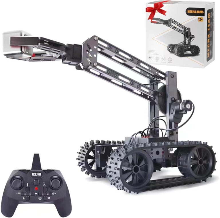 VANLINNY Robot Kit,STEM Projects for Kids Ages 8-12,Cool Electronic Robot Arm for Boys & Girls to Learn Programming/Science/Techology, Educational Building Kits for Beginners,Perfect Toy&Gift Parts