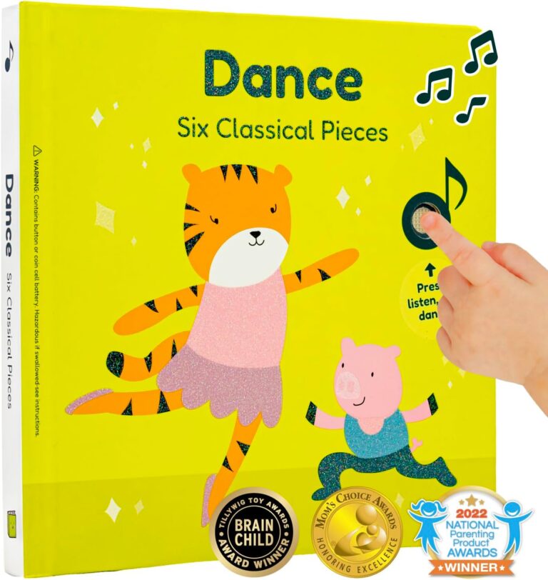 Cali’s Books Dance to Classical Music – Children’s Music Book for Boys & Girls – Educational & Interactive Sound Book for Babies & Toddlers Ages 2 -4 – Musical Birthday Gifts for Kids