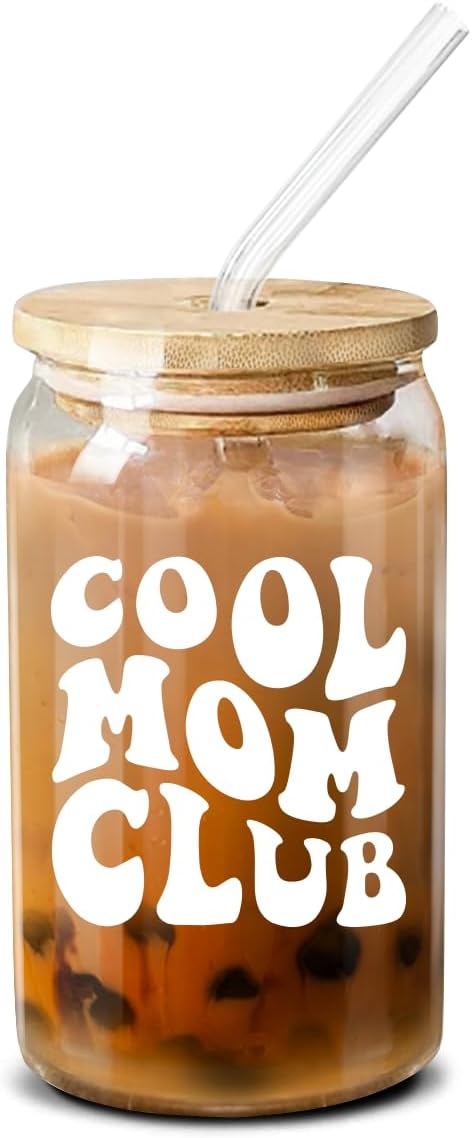 NewEleven Christmas Gifts For Mom – Birthday Gifts For Mom From Daughter, Son, Kids – Unique Birthday Present Ideas For Mom, New Mom, Mom To Be, Wife From Daughter, Son, Husband – 16 Oz Coffee Glass