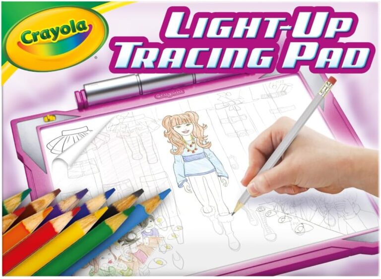 Crayola Light Up Tracing Pad – Pink, Art Kit for Kids, Kids Toys & Games, Light Box, Holiday Gifts for Girls & Boys, 6+ [Amazon Exclusive]