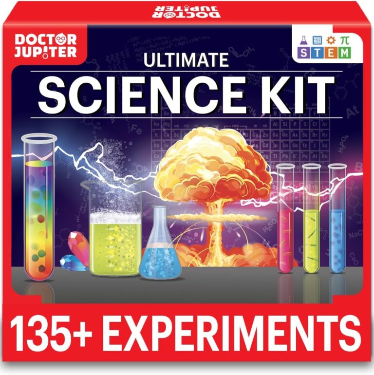 Doctor Jupiter Science Kit for Kids Ages 8-9-10-11-12-13-14| Christmas, Birthday Gift Ideas for Boys & Girls 8+ Years Old | STEM Toy with 135+ Experiments| Learning & Educational Kits