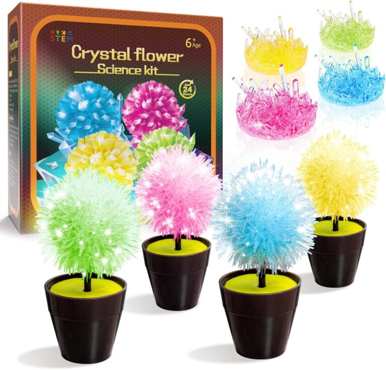 Crystal Growing Kit, STEM Projects for Kids Ages 8-12, Exciting Science Kits for Kids, DIY Educational Science Experiments Lab Specimens Toys Gifts for 7 8 9 10 Year Old Boys and Girls