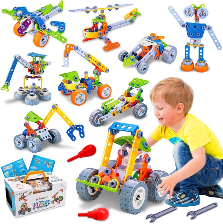 10 in 1 STEM Toys for 4 5 6 7 8+ Year Old Boy Girl Birthday Gifts Building Toys for Kids Ages 4-8 5-7 6-8 Educational Stem Activities for Boys 4-7 8-10 Construction Creative Games Christmas Idea Gift