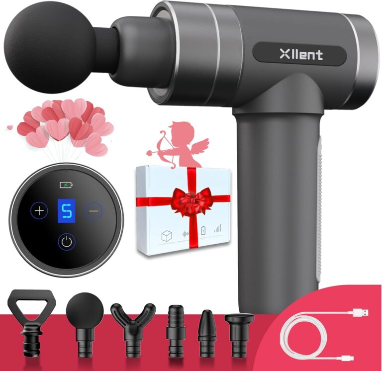 Valentines Day Gifts for Him-Massage Gun Birthday Gifts for Women/Men – Portable Super Quiet Electric Percussion Muscle Massager,Gifts for Her/Him